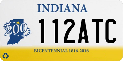 IN license plate 112ATC