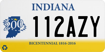 IN license plate 112AZY