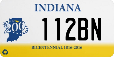 IN license plate 112BN