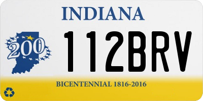 IN license plate 112BRV
