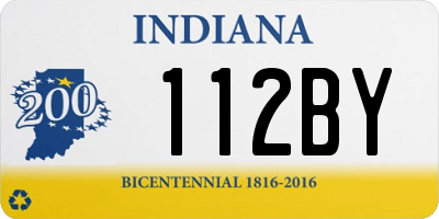 IN license plate 112BY