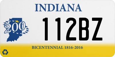 IN license plate 112BZ