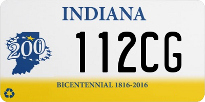 IN license plate 112CG