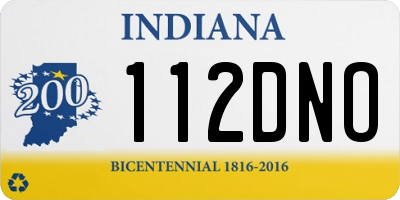 IN license plate 112DNO