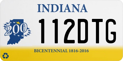 IN license plate 112DTG
