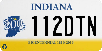 IN license plate 112DTN
