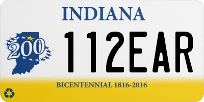 IN license plate 112EAR