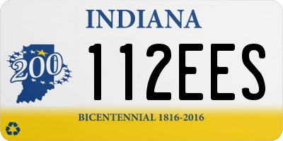 IN license plate 112EES