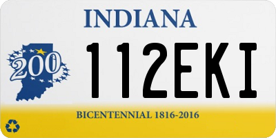 IN license plate 112EKI