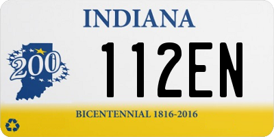 IN license plate 112EN