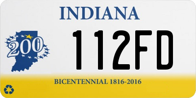 IN license plate 112FD