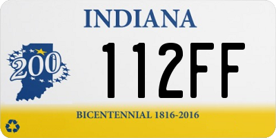 IN license plate 112FF