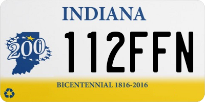 IN license plate 112FFN