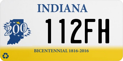 IN license plate 112FH