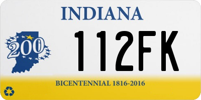 IN license plate 112FK