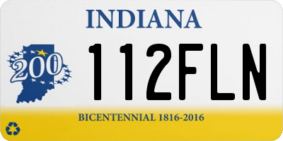 IN license plate 112FLN