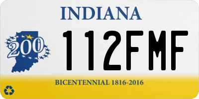 IN license plate 112FMF
