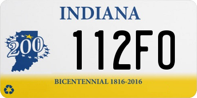 IN license plate 112FO