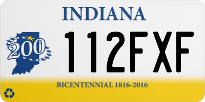 IN license plate 112FXF