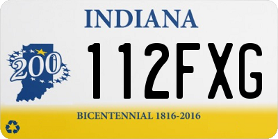 IN license plate 112FXG