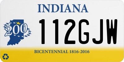 IN license plate 112GJW