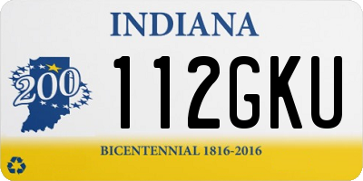 IN license plate 112GKU