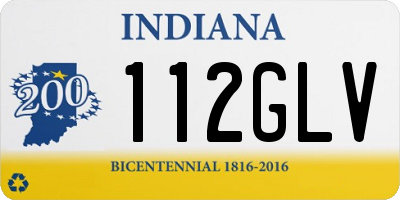 IN license plate 112GLV