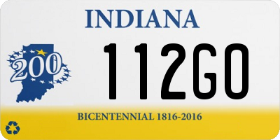 IN license plate 112GO