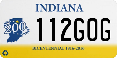 IN license plate 112GOG