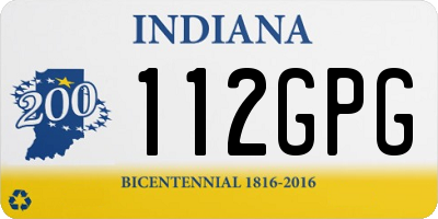 IN license plate 112GPG