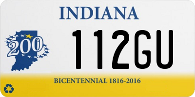 IN license plate 112GU