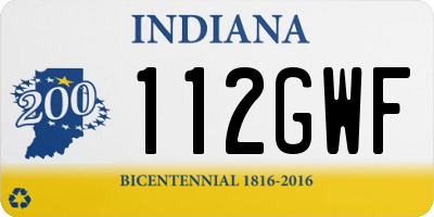 IN license plate 112GWF