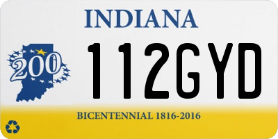 IN license plate 112GYD
