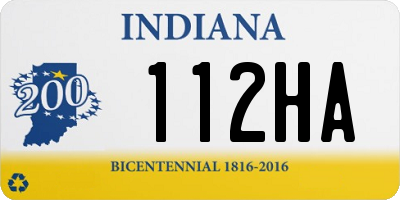 IN license plate 112HA