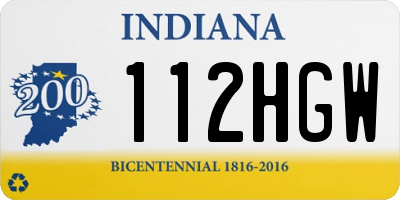 IN license plate 112HGW