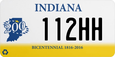 IN license plate 112HH