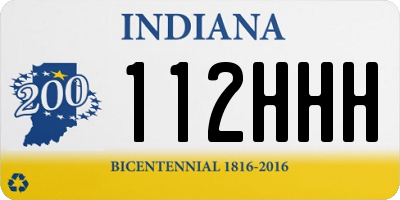 IN license plate 112HHH
