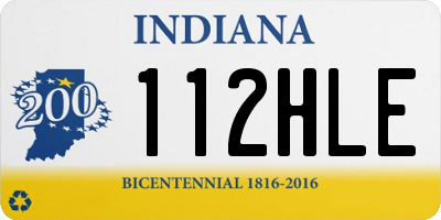 IN license plate 112HLE