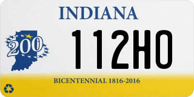 IN license plate 112HO