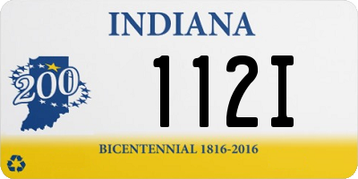 IN license plate 112I