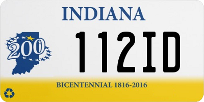 IN license plate 112ID