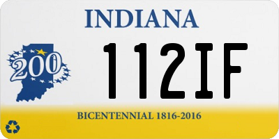 IN license plate 112IF