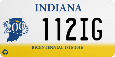 IN license plate 112IG