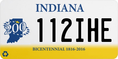 IN license plate 112IHE