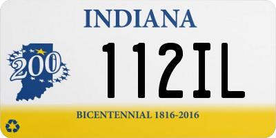 IN license plate 112IL