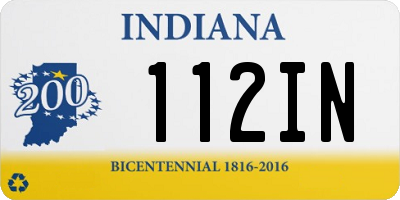 IN license plate 112IN