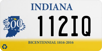 IN license plate 112IQ