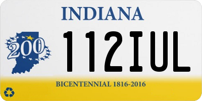 IN license plate 112IUL