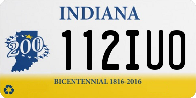 IN license plate 112IUO
