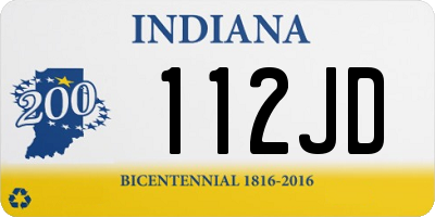 IN license plate 112JD